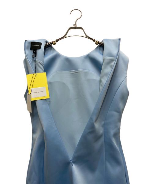 MARC JACOBS（マークジェイコブス）MARC JACOBS (マークジェイコブス) シームド アップ サテン ドレス スカイブルー サイズ:4の古着・服飾アイテム