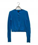 MARC JACOBSマークジェイコブズ）の古着「Fine Ribbed Merino Cardigan」｜スカイブルー