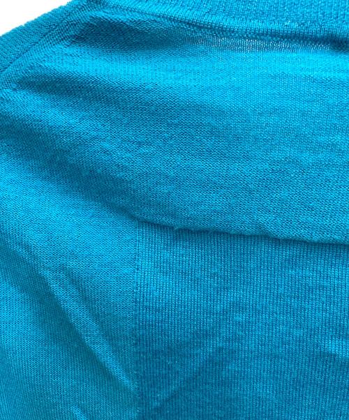 MARC JACOBS（マークジェイコブズ）MARC JACOBS (マークジェイコブズ) Fine Ribbed Merino Cardigan スカイブルー サイズ:XSの古着・服飾アイテム