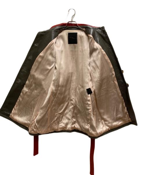 LINDER（リンダ―）LINDER (リンダ―) レザージャケット オリーブ サイズ:Ⅿの古着・服飾アイテム