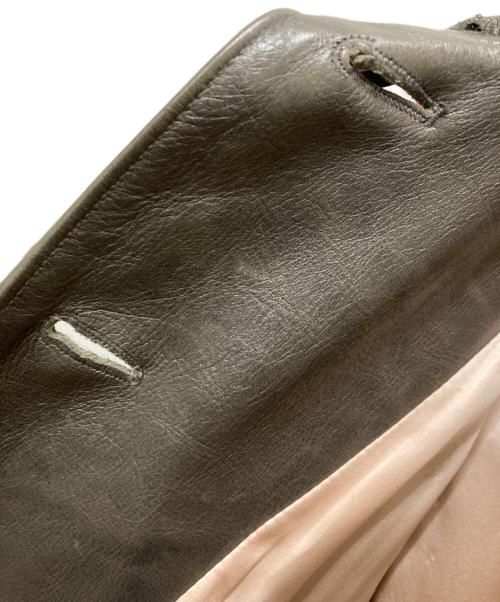 LINDER（リンダ―）LINDER (リンダ―) レザージャケット オリーブ サイズ:Ⅿの古着・服飾アイテム