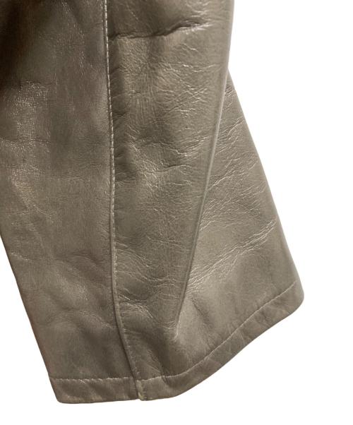 LINDER（リンダ―）LINDER (リンダ―) レザージャケット オリーブ サイズ:Ⅿの古着・服飾アイテム