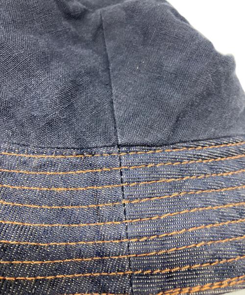 HERMES（エルメス）HERMES (エルメス) リネンインディゴバケットハット インディゴ サイズ:57の古着・服飾アイテム
