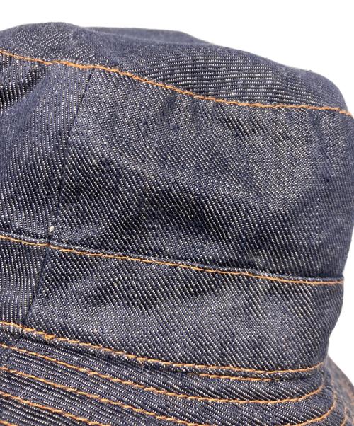 HERMES（エルメス）HERMES (エルメス) リネンインディゴバケットハット インディゴ サイズ:57の古着・服飾アイテム