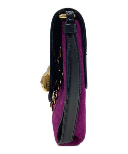 MARC JACOBS（マークジェイコブズ）MARC JACOBS (マークジェイコブズ) 2WAYバッグ ブラック×パープルの古着・服飾アイテム