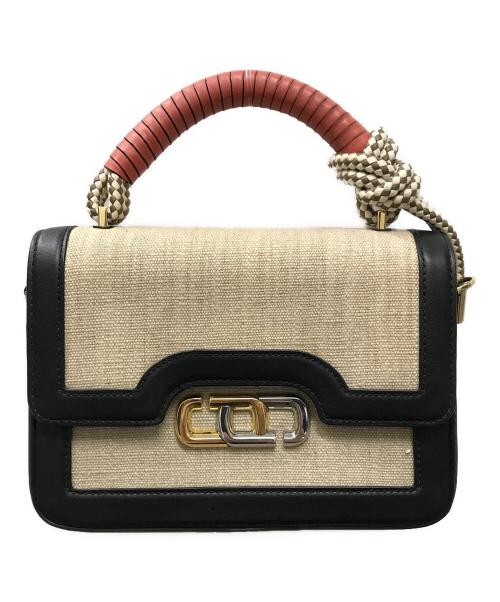 MARC JACOBS（マークジェイコブス）MARC JACOBS (マークジェイコブズ) THE J LINK ショルダーバッグ ベージュ×ブラックの古着・服飾アイテム