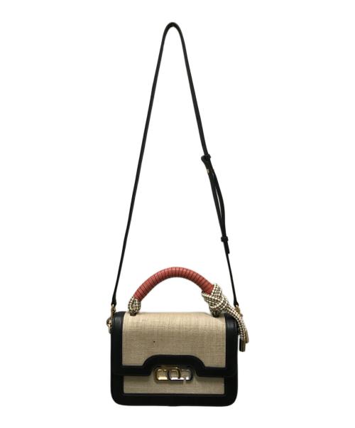 MARC JACOBS（マークジェイコブス）MARC JACOBS (マークジェイコブズ) THE J LINK ショルダーバッグ ベージュ×ブラックの古着・服飾アイテム