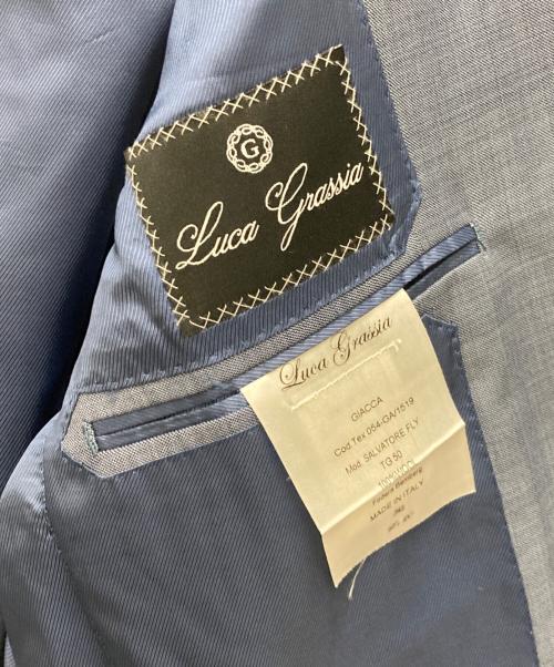 Luca Grassia（ルカ グラッシア）Luca Grassia (ルカ グラッシア) 3B テーラードジャケット ブルー サイズ:50の古着・服飾アイテム