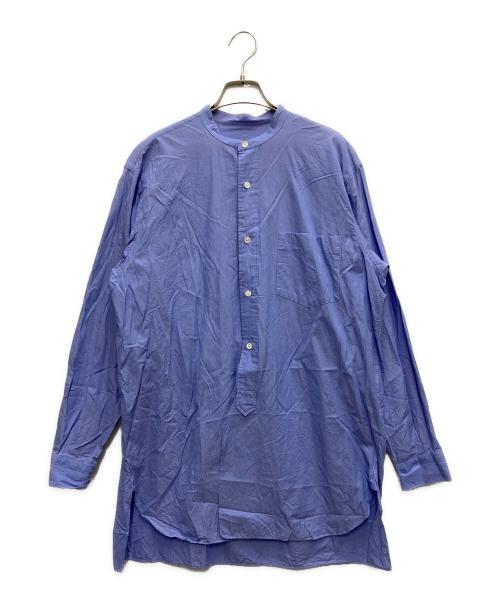 COMOLI（コモリ）COMOLI (コモリ) バンドカラーシャツ ブルー サイズ:2の古着・服飾アイテム