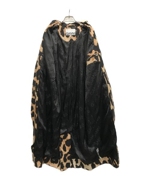 GANNI（ガニー）Ganni (ガニー) レオパードコート ベージュ×ブラック サイズ:FREEの古着・服飾アイテム