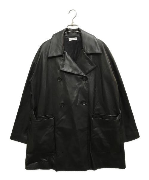 COLUMN（コラム）COLUMN (コラム) エコレザーコート ブラウン サイズ:38の古着・服飾アイテム