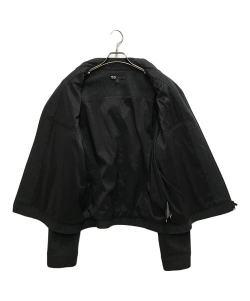 Y-3（ワイスリー）Y-3 (ワイスリー) ウールダブルジップスイングトップ グレー サイズ:Lの古着・服飾アイテム