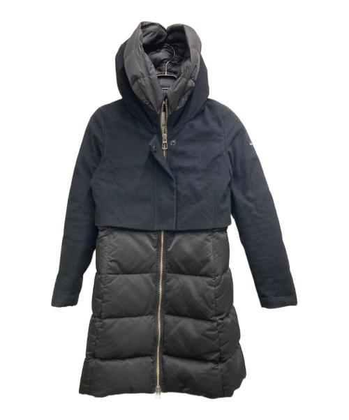 DUNO（デュノ）DUNO (デュノ) ウールスイッチダウンコート ネイビー サイズ:40の古着・服飾アイテム