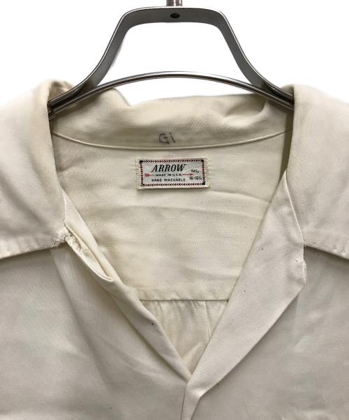 ARROW（アロー）ARROW (アロー) 50's レーヨンギャバ開襟シャツ ベージュ サイズ:16 1/2の古着・服飾アイテム