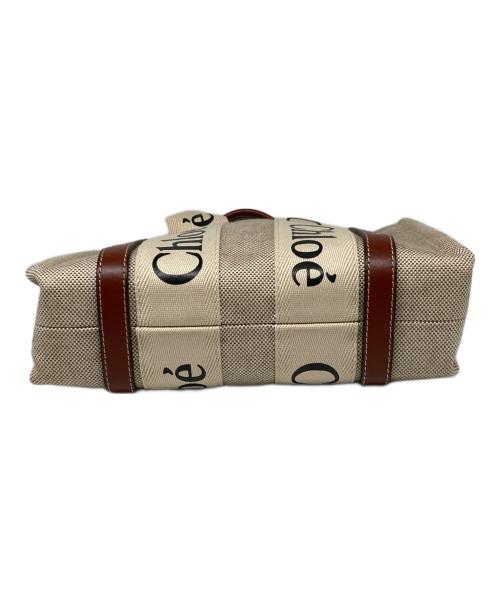 Chloe（クロエ）Chloe (クロエ) WOODY SMALL TOTE ホワイトの古着・服飾アイテム