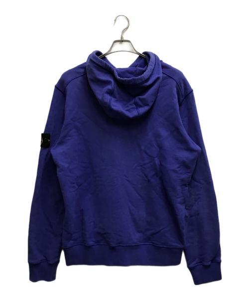 STONE ISLAND（ストーンアイランド）STONE ISLAND (ストーンアイランド) ロゴパッチプルオーバーフーディ ブルー サイズ:Lの古着・服飾アイテム