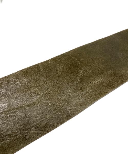 Maison Martin Margiela（メゾンマルタンマルジェラ）Maison Martin Margiela (メゾンマルタンマルジェラ) レザーベルト オリーブ サイズ:Sの古着・服飾アイテム