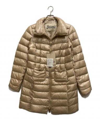 中古・古着通販】HERNO (ヘルノ) ダウンコート ベージュ サイズ:44