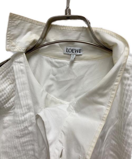 LOEWE（ロエベ）LOEWE (ロエベ) デザインシャツワンピース ホワイト サイズ:36の古着・服飾アイテム