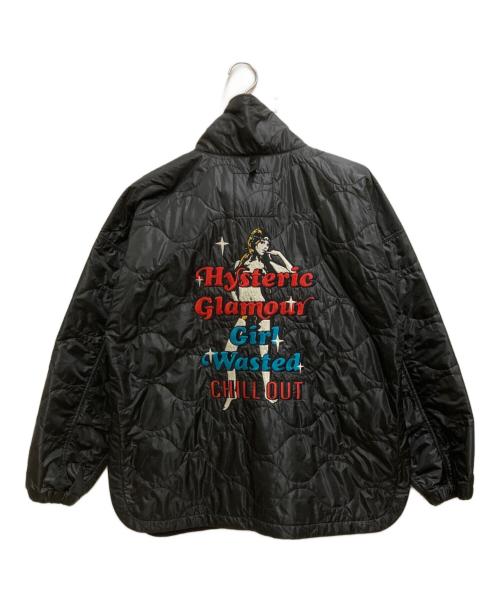 Hysteric Glamour（ヒステリックグラマー）Hysteric Glamour (ヒステリックグラマー) GIRL WASTED刺繍 オーバーサイズブルゾン ブラック サイズ:FREEの古着・服飾アイテム