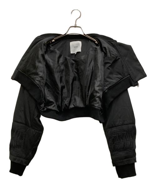 UN3D.（アンスリード）UN3D. (アンスリード) ショートブルゾン ブラック サイズ:Ⅿの古着・服飾アイテム