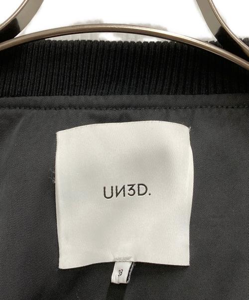 UN3D.（アンスリード）UN3D. (アンスリード) ショートブルゾン ブラック サイズ:Ⅿの古着・服飾アイテム