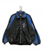 NIKEナイキ）の古着「90's 風車ロゴ裏フリースナイロンジャケット」｜ネイビー×ブラック