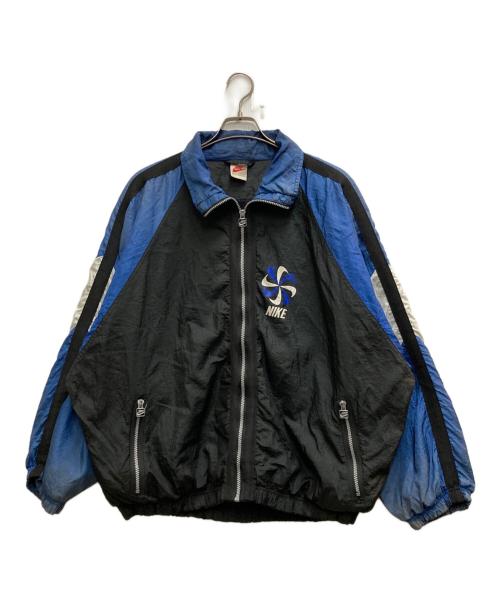 NIKE（ナイキ）NIKE (ナイキ) 90's 風車ロゴ裏フリースナイロンジャケット ネイビー×ブラック サイズ:不明の古着・服飾アイテム
