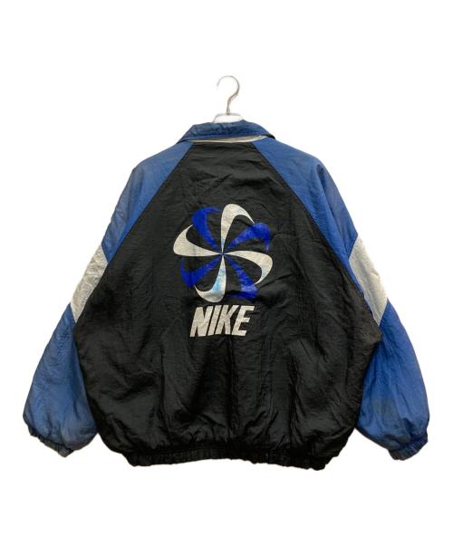 NIKE（ナイキ）NIKE (ナイキ) 90's 風車ロゴ裏フリースナイロンジャケット ネイビー×ブラック サイズ:不明の古着・服飾アイテム