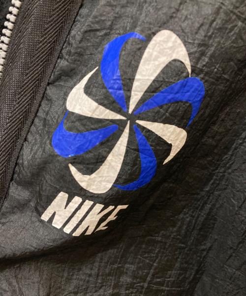 NIKE（ナイキ）NIKE (ナイキ) 90's 風車ロゴ裏フリースナイロンジャケット ネイビー×ブラック サイズ:不明の古着・服飾アイテム