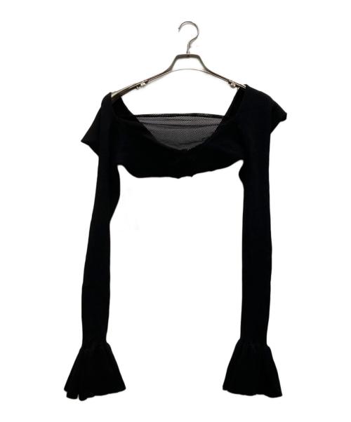 FRANGANT（フランゴン）FRANGANT (フランゴン) クロップドニット ブラック サイズ:FREE 未使用品の古着・服飾アイテム