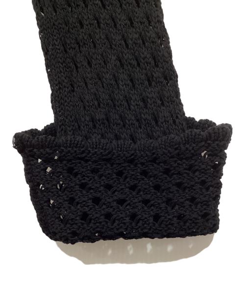 SELENAHELIOS（セレナヘリオス）SELENAHELIOS (セレナヘリオス) メッシュカーディガン ブラック サイズ:サイズタグ切れ有の古着・服飾アイテム