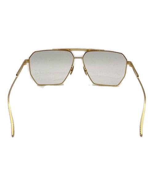 BOTTEGA VENETA（ボッテガベネタ）BOTTEGA VENETA (ボッテガベネタ) パイロットサングラス ゴールド サイズ:60□13-145 XLの古着・服飾アイテム