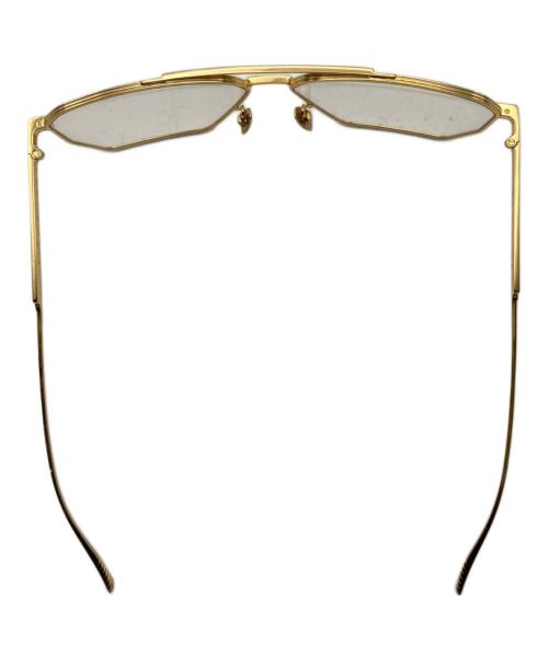 BOTTEGA VENETA（ボッテガベネタ）BOTTEGA VENETA (ボッテガベネタ) パイロットサングラス ゴールド サイズ:60□13-145 XLの古着・服飾アイテム
