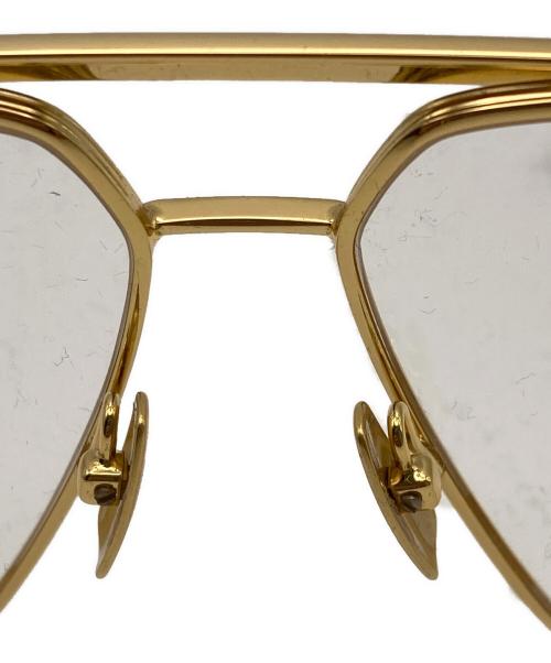 BOTTEGA VENETA（ボッテガベネタ）BOTTEGA VENETA (ボッテガベネタ) パイロットサングラス ゴールド サイズ:60□13-145 XLの古着・服飾アイテム