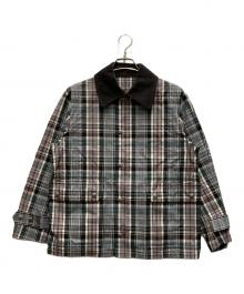 beautiful people（ビューティフルピープル）の古着「チェックカバーオール」｜グレー