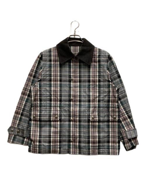 beautiful people（ビューティフルピープル）beautiful people (ビューティフルピープル) チェックカバーオール グレー サイズ:36の古着・服飾アイテム