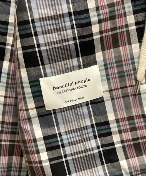 beautiful people（ビューティフルピープル）beautiful people (ビューティフルピープル) チェックカバーオール グレー サイズ:36の古着・服飾アイテム