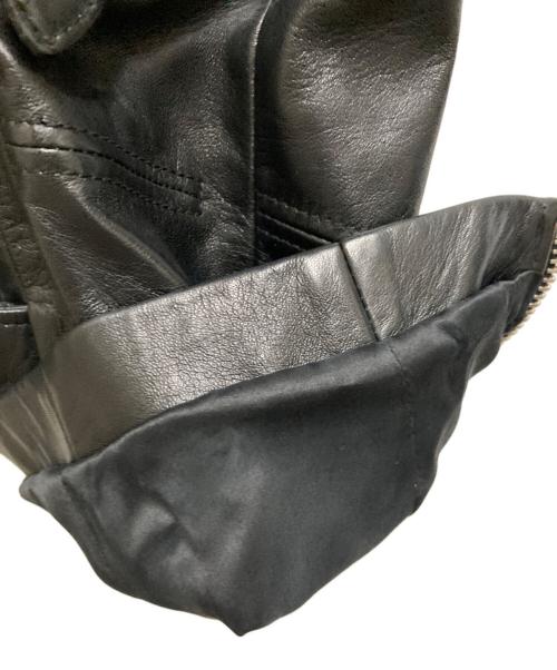 DOLCE & GABBANA（ドルチェ＆ガッバーナ）DOLCE & GABBANA (ドルチェ＆ガッバーナ) ジップデザインライダースジャケット ブラック サイズ:38の古着・服飾アイテム