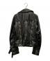 DOLCE & GABBANA (ドルチェ＆ガッバーナ) ジップデザインライダースジャケット ブラック サイズ:38：50000円