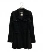 CHANELシャネル）の古着「ココボタン ウール ジャケット」｜ブラック