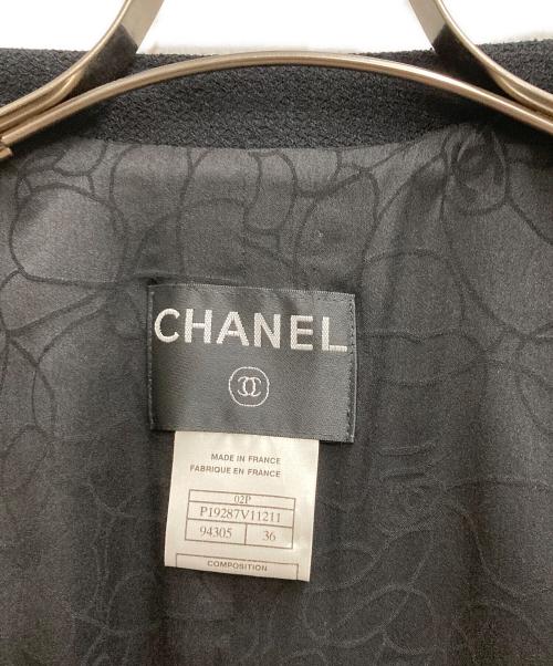 CHANEL（シャネル）CHANEL (シャネル) ココボタン ウール ジャケット ブラック サイズ:36の古着・服飾アイテム
