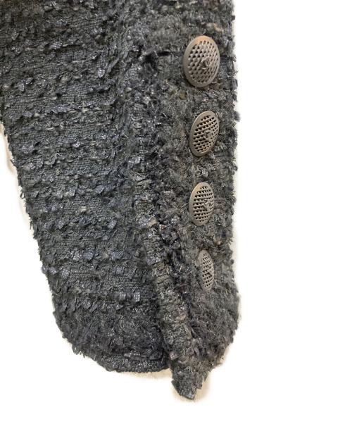 CHANEL（シャネル）CHANEL (シャネル) ツイードジップジャケット ブラック サイズ:36の古着・服飾アイテム