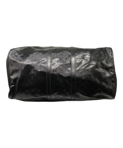 GUCCI（グッチ）GUCCI (グッチ) PVCボストンバッグ ブラックの古着・服飾アイテム