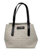 JIMMY CHOOジミーチュウ）の古着「ピムリコ スターエンボスハンドバッグ」｜ホワイト