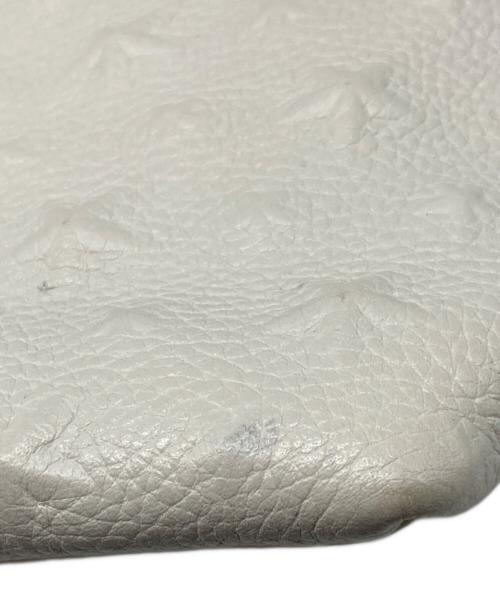 JIMMY CHOO（ジミーチュウ）JIMMY CHOO (ジミーチュウ) ピムリコ スターエンボスハンドバッグ ホワイトの古着・服飾アイテム