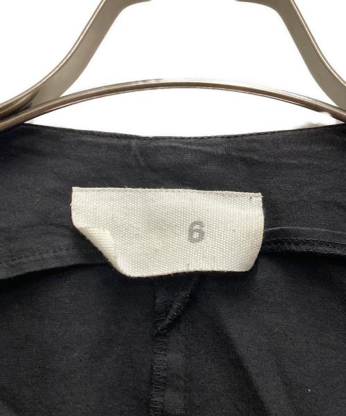 MM6 Maison Margiela（エムエムシックスメゾンマルジェラ）MM6 Maison Margiela (エムエムシックスメゾンマルジェラ) ノーカラージャケット ブラック サイズ:38の古着・服飾アイテム