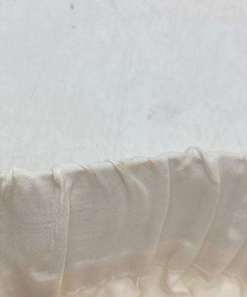 la peau de gem（ラポドゥジェム）la peau de gem (ラポドゥジェム) サテンパンツ GEM-1012 ホワイト サイズ:Mの古着・服飾アイテム