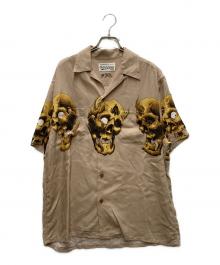 WACKO MARIA×56 TATTOO STUDIO（ワコマリア×56 タトゥースタジオ）の古着「S/S HAWAIIAN SHIRT」｜ブラウン