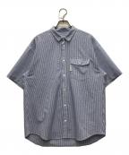RIDGE MOUNTAIN GEARリッジマウンテン ギア）の古着「シアサッカーストライプS/Sシャツ」｜ブルー